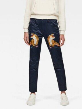 G-Star RAW x Pharrell Williams 5622 3D Mid Boyfriend Tiger Pants Size 27